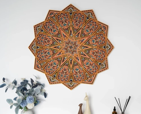 wood art for wall mandala