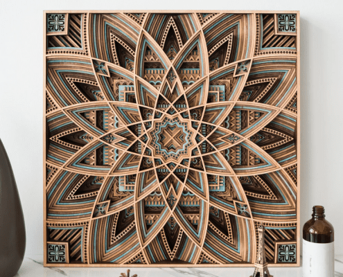 wood art for wall design frame