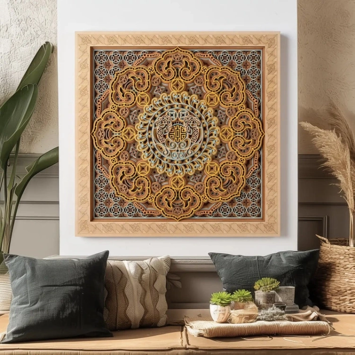 Mandala Wood Wall Art