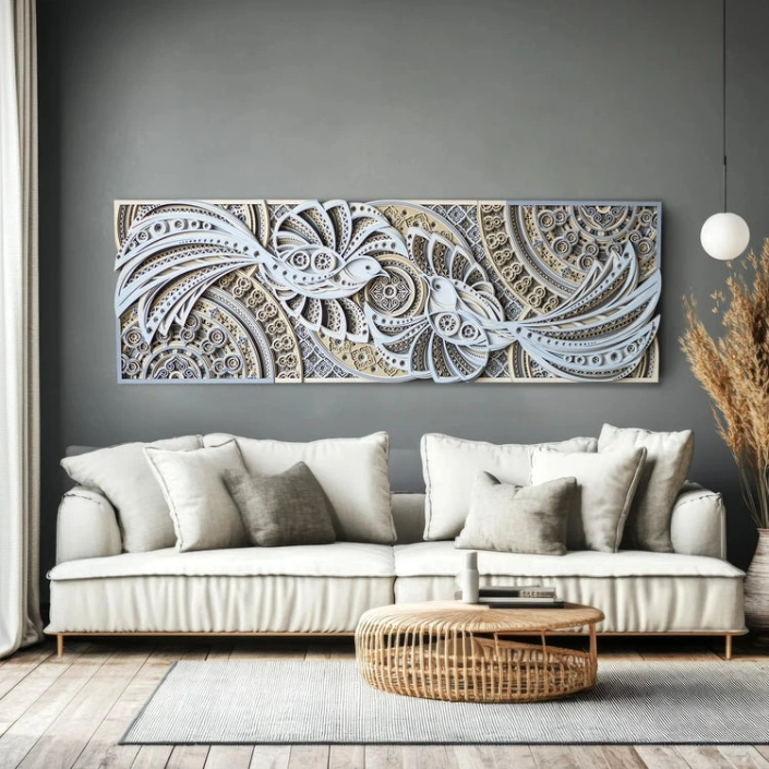 Wood Sculpture Wall Art